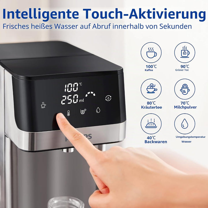 Philips Wasser Station &amp; Wasserfilter-Kartusche Softening+, 6er-Pack, Brita-kompatibel, BIS ZU 50% W