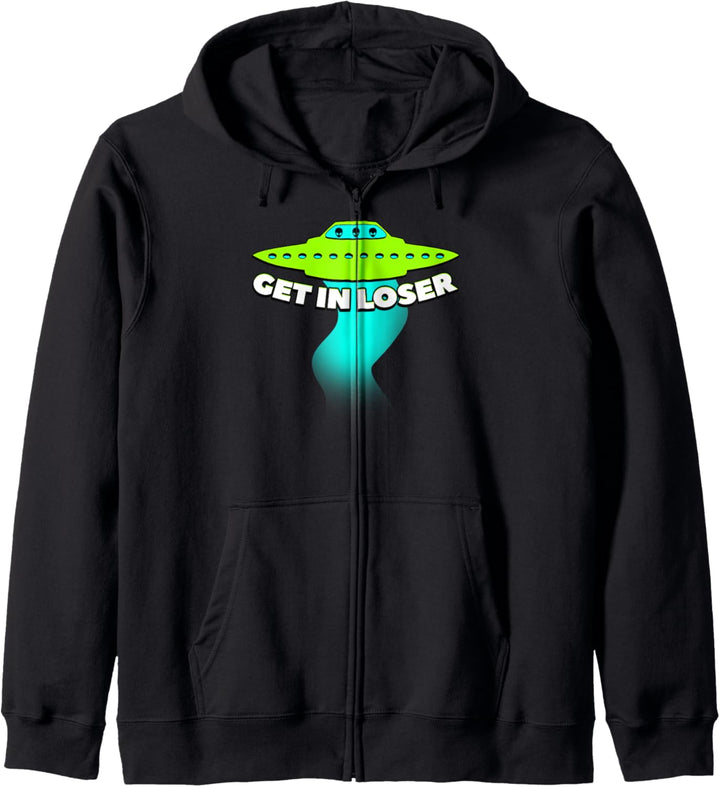 Komm rein Verlierer. Ufo Entführung Geschenk Fun T Shirt Kapuzenjacke