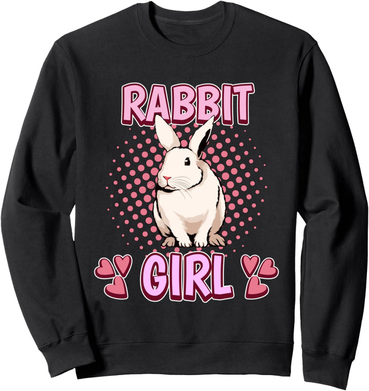 Mädchen Rabbit Girl Kaninchen Sweatshirt