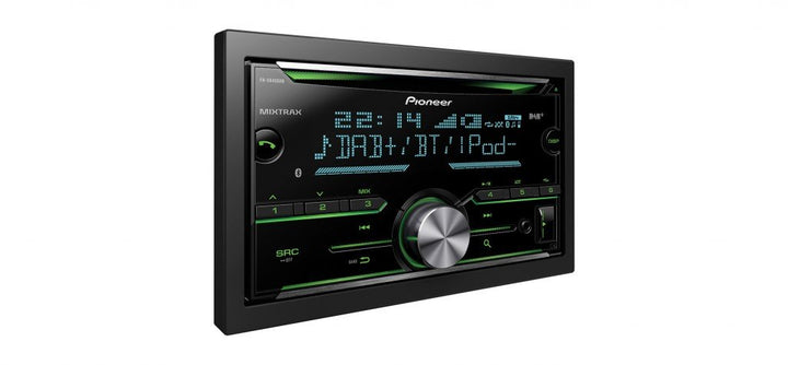 Pioneer FH-X840DAB Doppel-DIN Autoradio Bluetooth-Freisprecheinrichtung, DAB+ Tuner Single, Single