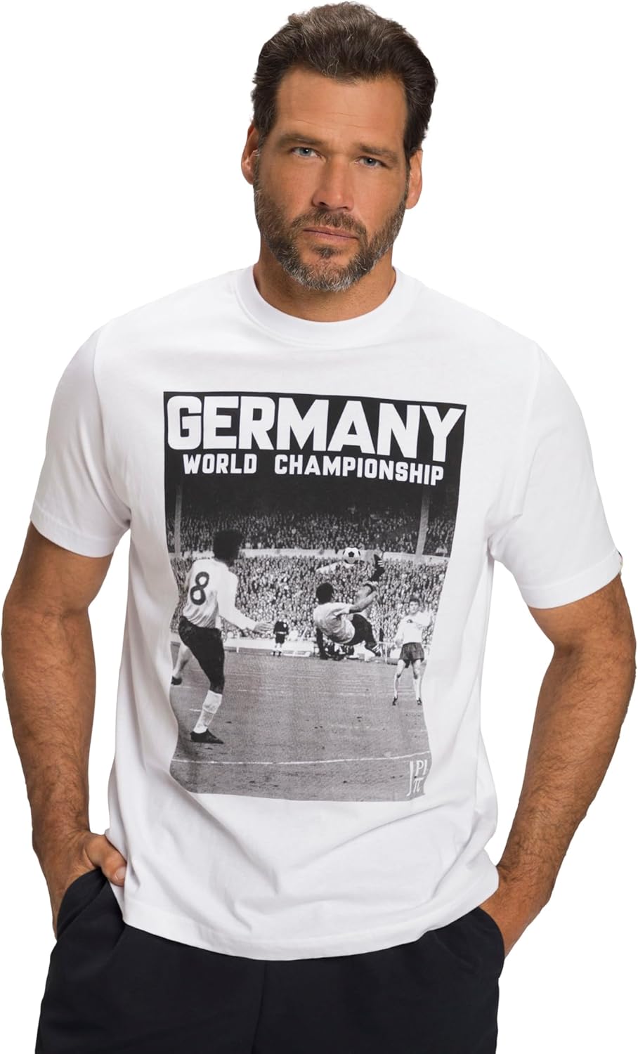 Jay-PI Jay-PI T-Shirt, Fussball, WM, Halbarm 810012 L Schneeweiss, L Schneeweiss
