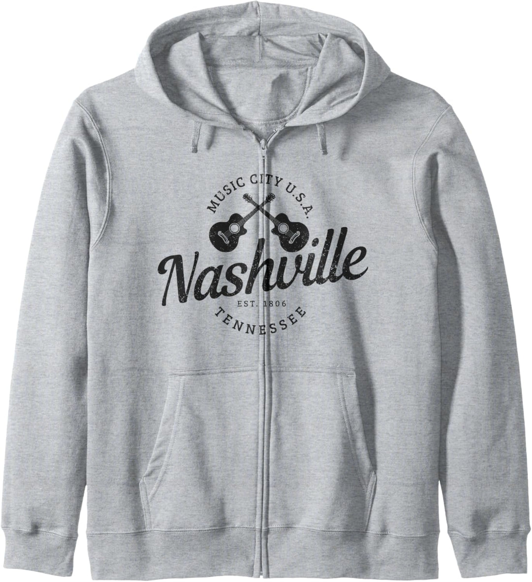 Nashville Tennessee Country Music City Gitarre Souvenir Kapuzenjacke