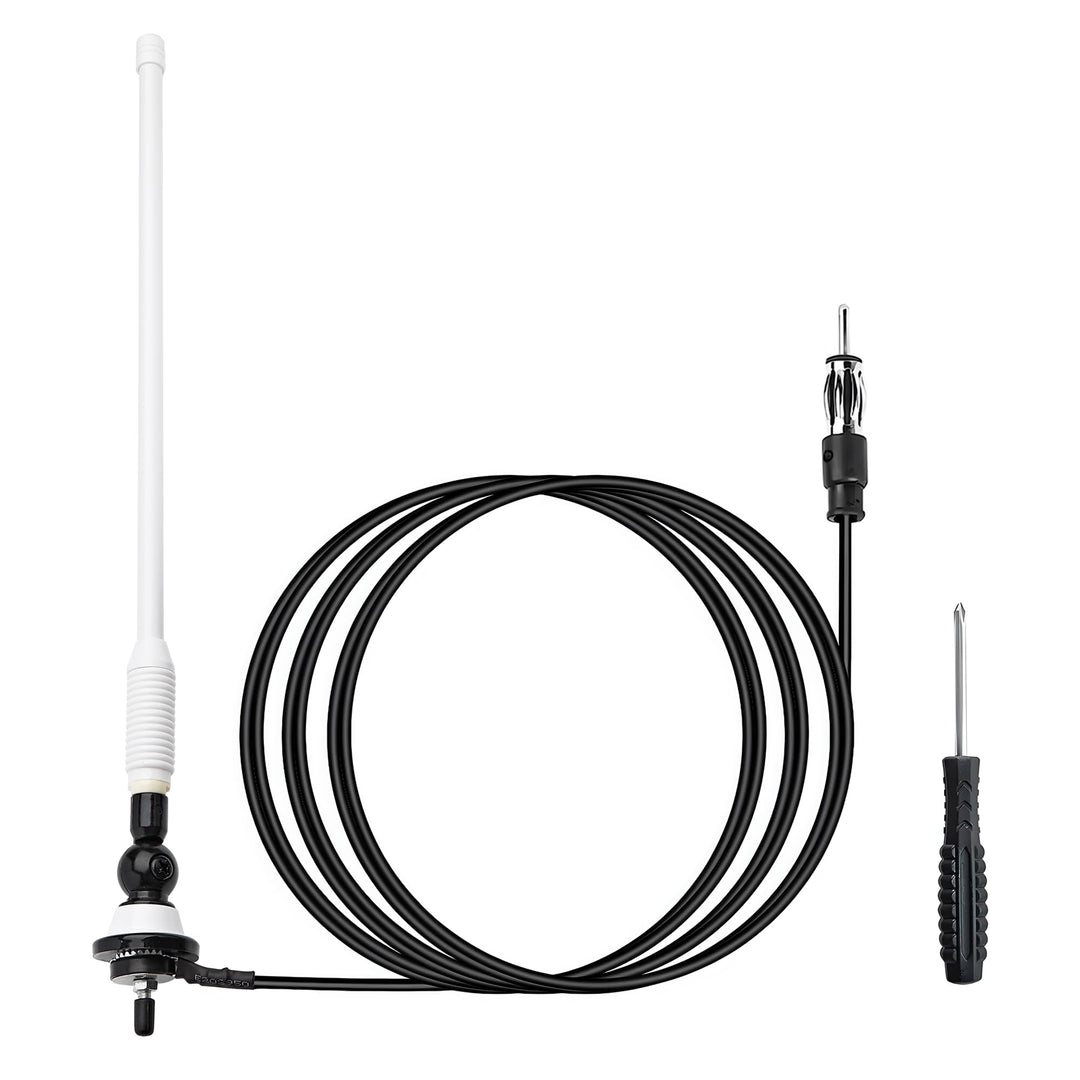 RED WOLF Gummi Ente Antenne Hochflexible, Marine Radio Antenne FM AM Stabil für ATV UTV Boot Yacht T