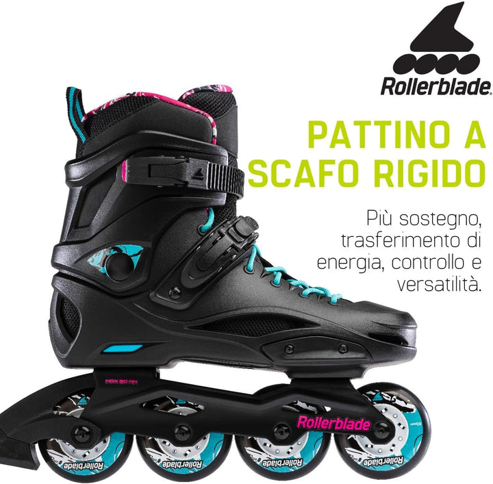 Rollerblade Damen Rb Cruiser Inlineskate 250 Black/Aqua, 250 Black/Aqua