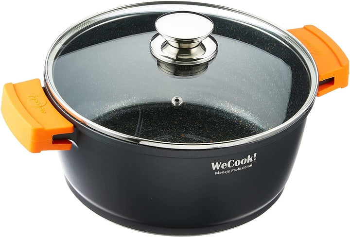CAST ALUMINIUM POT WITH LID ECOCHEF 32 cm., 32 cm.
