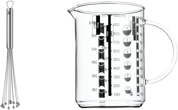 WMF Profi Plus Rührblitz 27 cm, Schneebesen Edelstahl -Kugeln, Cromargan Edelstahl teilmattiert, Rüh