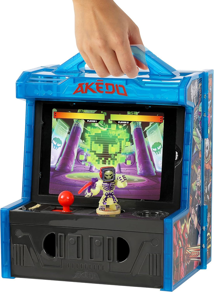 Akedo 14241 Ultimate Arcade Warriors Collector Case Mini Battling Action Figures Ready, Fight, Split