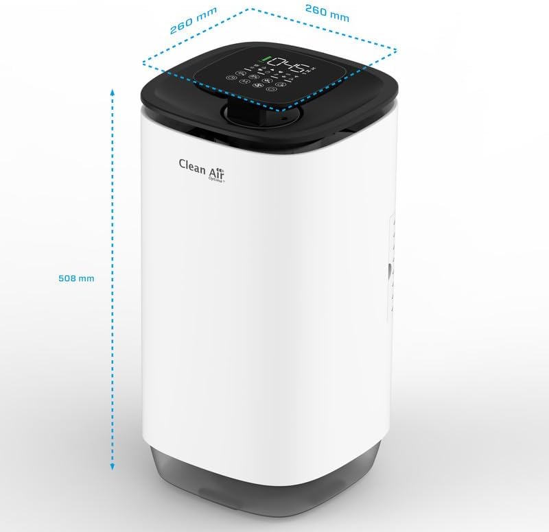 Clean Air Optima - 2in1: Luftbefeuchter und Luftreiniger CA-806 Smart Top Filling - Räume bis 60m² /