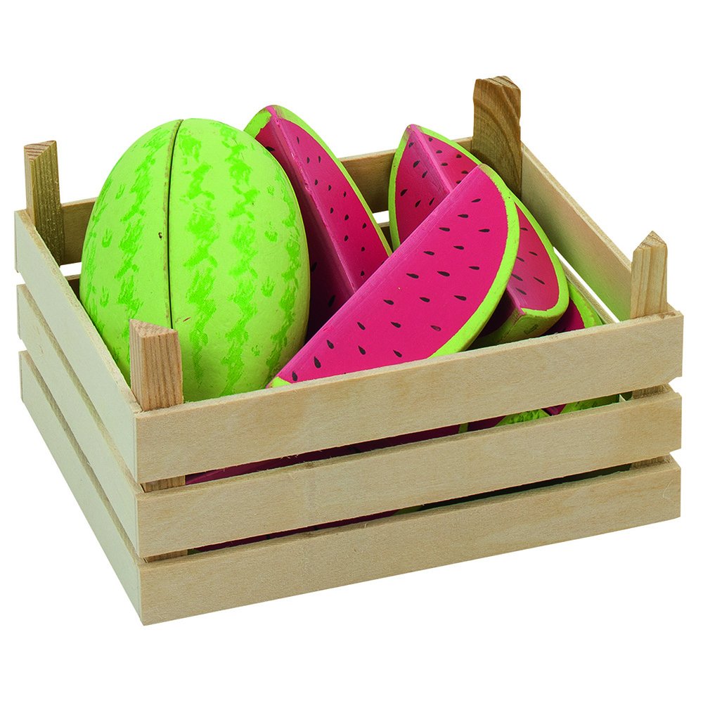 Goki 51673 - Kaufläden und Zubehör - Melonen, Obstkiste