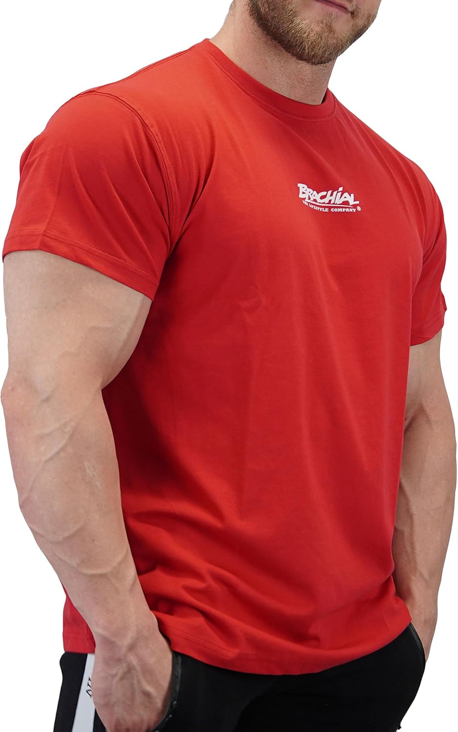 Brachial Premium Herren T-Shirt Middle Regular-Fit - für Freizeit Bodybuilding Workout Gym Kraftspor