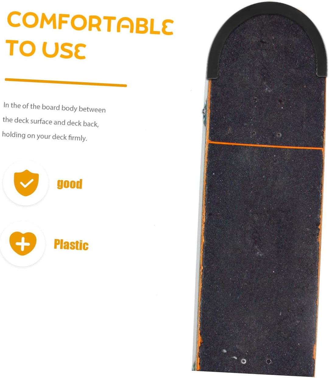 BESPORTBLE 5 Paar Skateboard Kantenschutz Streifen Aus Kunststoff Stossdämpfend Verschleissfest Korr
