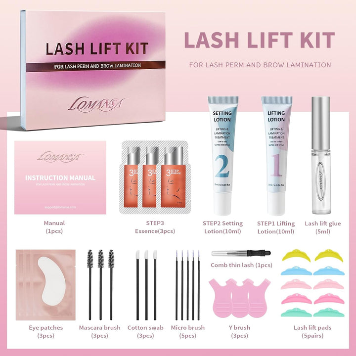 Wimpernlifting Set, Lash Lifting Set, Leicht zu Drückendes Tubendesign, Anfängerfreundlich, 15 Anwen
