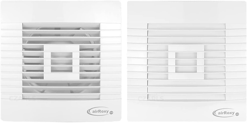 F.H. ANA Lüfter Badlüfter mit Jalousie Ø 120 mm - Standard - Leise (Durchmesser: Ø 120 mm, Funktion: