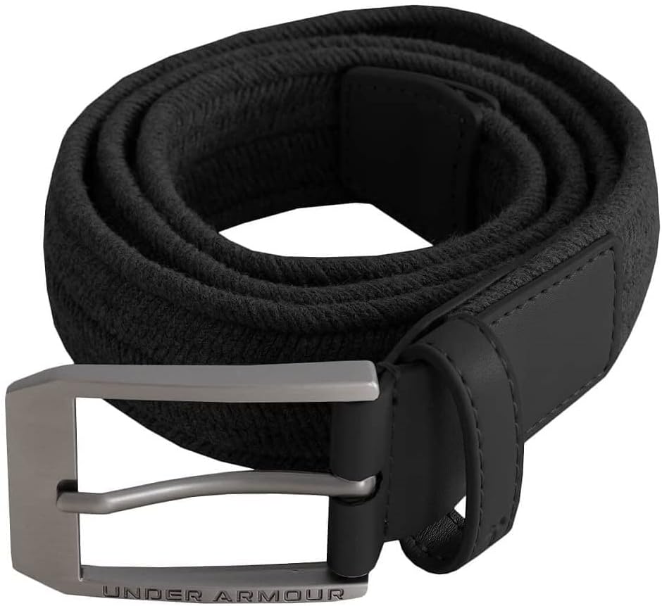 Under Armour Herren Braided Golf Belt Gürtel 36 Schwarz, 36 Schwarz
