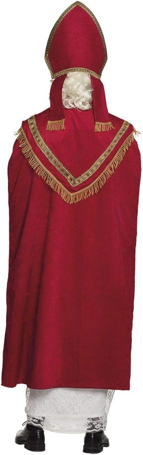 Boland 56840 - Kostüm Sankt Nikolaus, Gr. L/XL, Gewand, Umhang und Mütze, Weihnachtsmann, Bescherung
