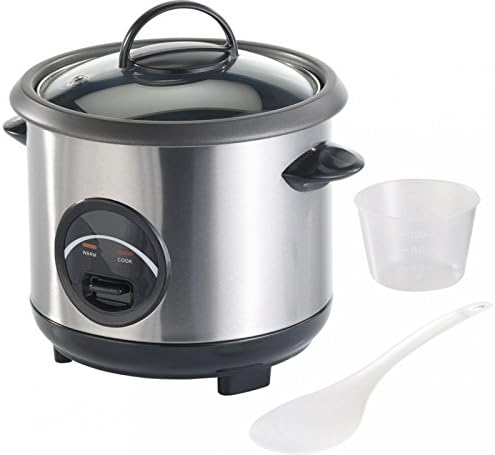 Rosenstein & Söhne Rice Kocher: Edelstahl-Reiskocher mit automatischer Warmhalte-Funktion, 0,6 Liter