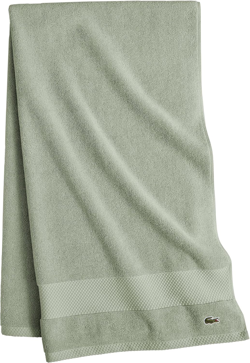 Lacoste Heritage Supima Badetuch, Baumwolle, Aloe, 76,2 x 137,2 cm Bath Towel 30x54 Aloe, Bath Towel