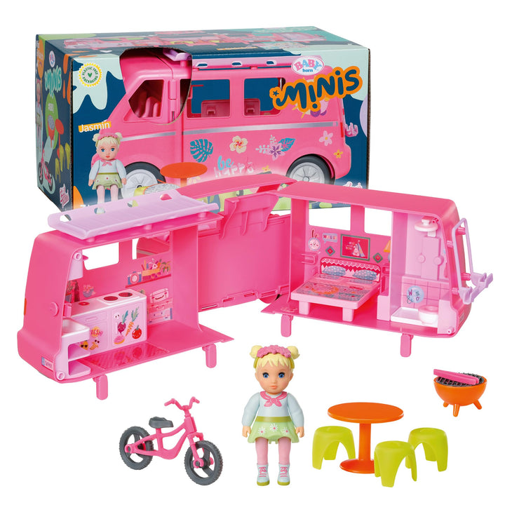 BABY Born ZAPF Creation Spielfahrzeug Minis - Campervan mit Jasmin Single, Single