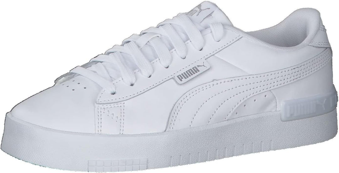 PUMA Mädchen Jada Jr Road Running Shoe 38 EU Puma White Puma White Puma Silver, 38 EU Puma White Pum