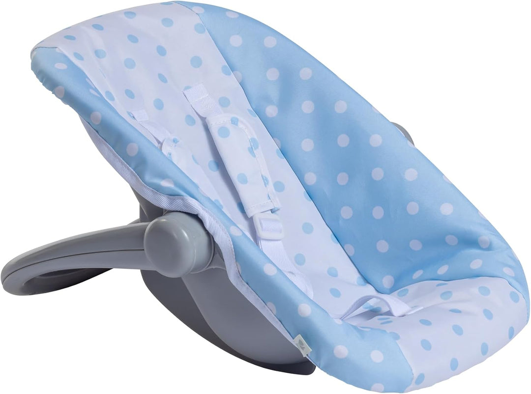 JC TOYS - 2-in-1 Hängematte und Stuhl mit Mehreren Positionen, abnehmbar für Puppen bis 45 cm, blau