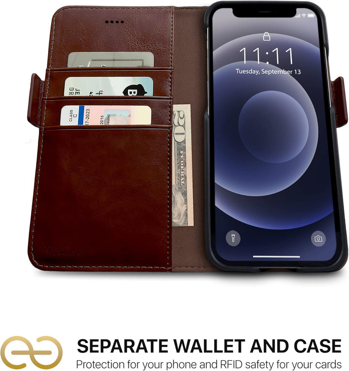 Dreem Fibonacci 2in1 Handyhülle Flipcase für iPhone 12 Pro Max | Magnetisches iPhone Case | TPU Etui