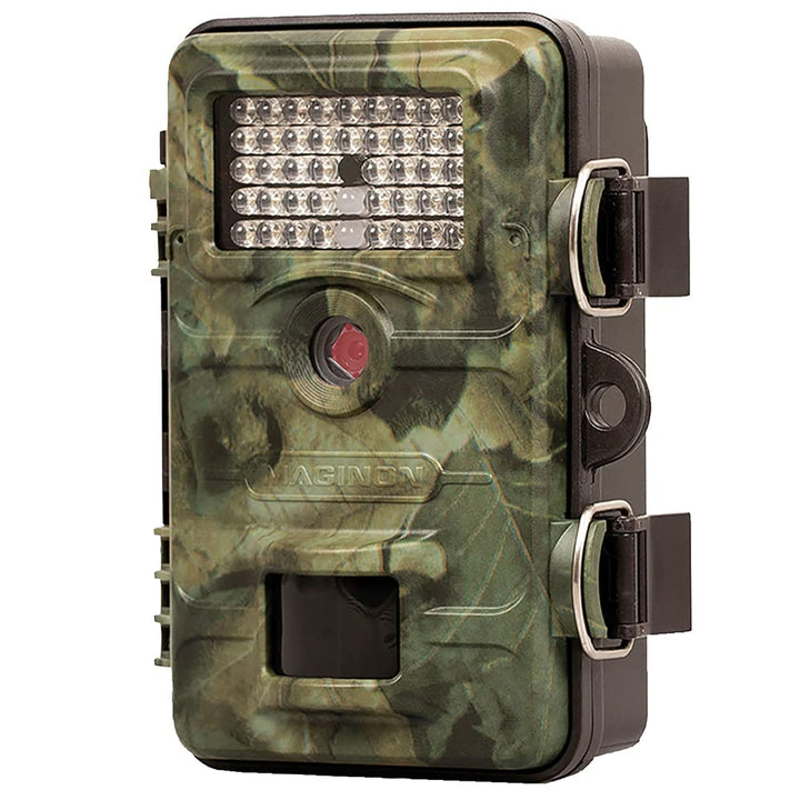 Maginon Wildkamera WK 4 HDW Profi Set, Tier-Überwachungskamera Ink. Diebstahlgehäuse,Solarpanel und