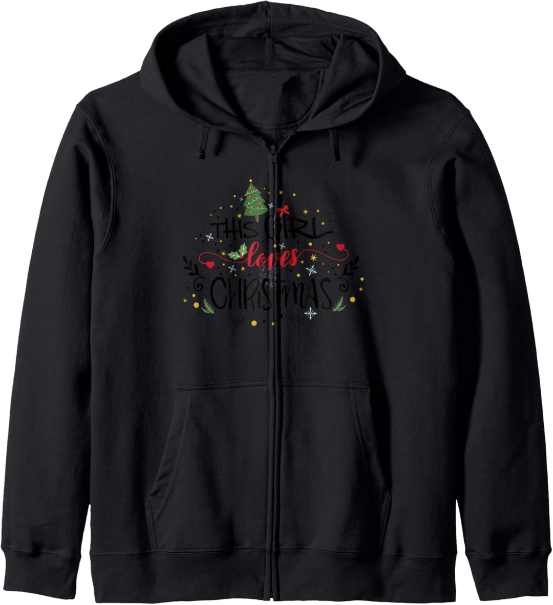 Adorable THIS GIRL LOVES CHRISTMAS Kapuzenjacke