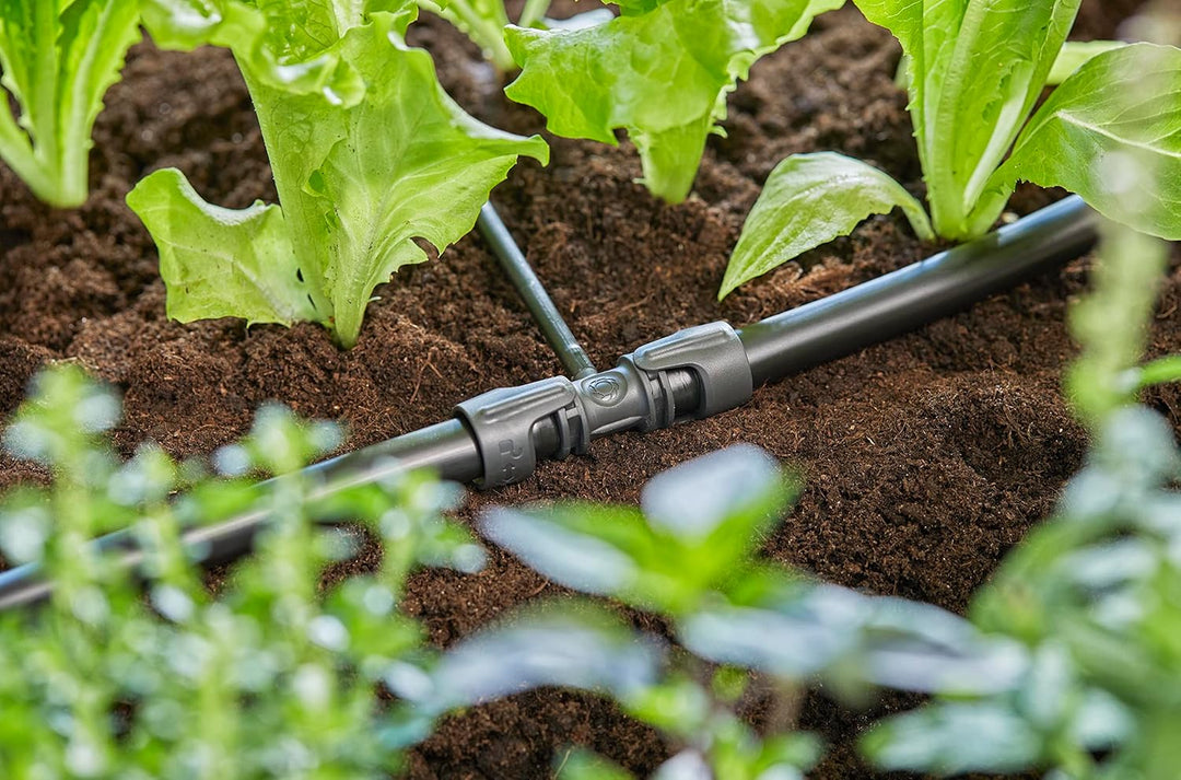 Gardena Micro-Drip-System Reduzier-T-Stück: Praktische T-Verbindung für den Übergang von 13-mm-Rohr