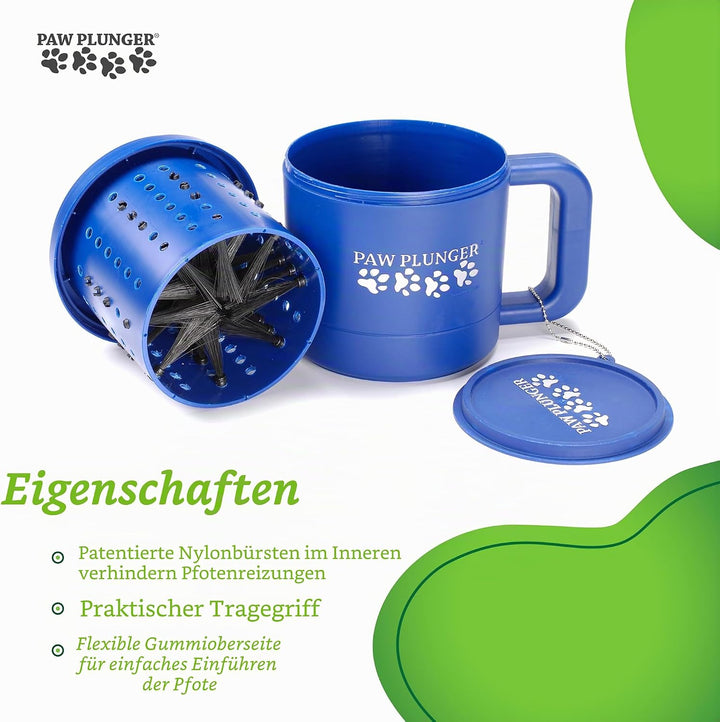 Paw Plunger Pfotenreiniger für Hunde Large, Schwarz Schwarz L, Schwarz L