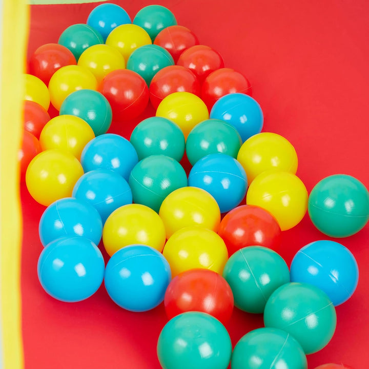 Bieco Bälle für Bällebad | 250 Stück, Grösse ca. 6 cm | Bunte Bälle | Kinder Bällebad Bälle | Plasti