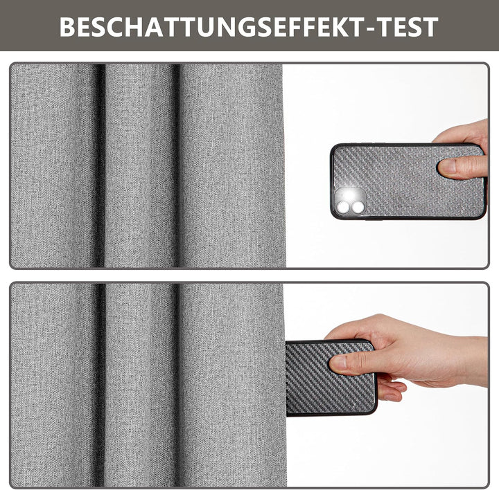 MYSKY HOME Gardinen Blickdichte Vorhänge Schlafzimmer Vorhang Kräuselband Kälteschutz Blackout Curta