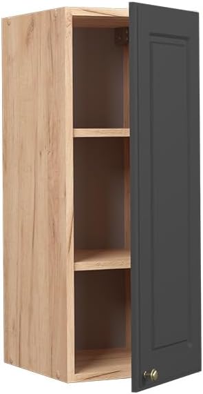 Vicco Hängeschrank Fame-Line, Anthrazit-Gold/Goldkraft Eiche, 30 cm Anthrazit-gold Hängeschrank 30 c