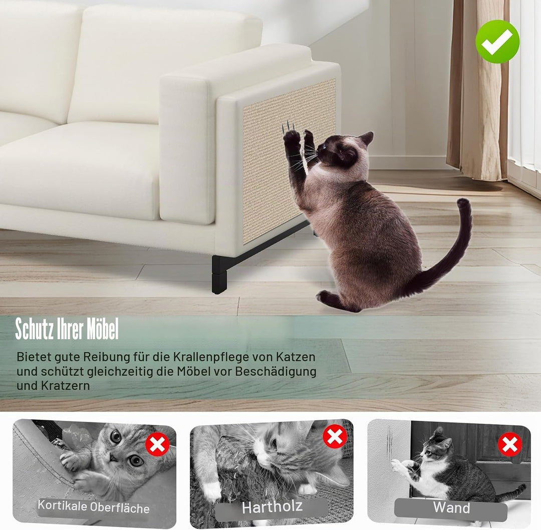 Kratzteppich selbstklebend Kratzmatte Katze Sofa Kratzbretter Katze Wand Kratzbrett Katzen Katzenwan