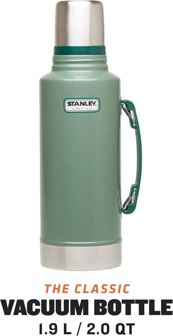 Stanley Classic Legendary Bottle 1.9L Hammertone Green-Edelstahl Thermosflasche-BPA-frei-Isolierflas