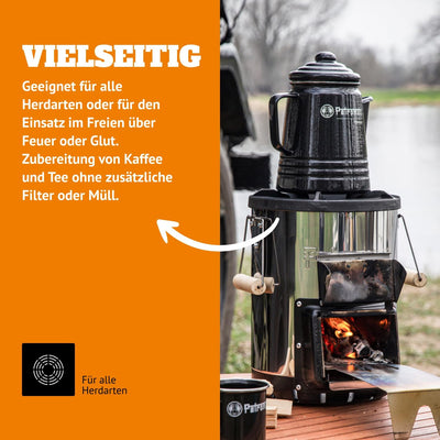 Petromax Tee- und Kaffee Perkolator Schwarz 1.3 Liter