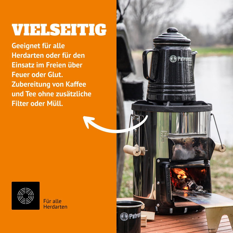 Petromax Tee- und Kaffee Perkolator Schwarz 1.3 Liter