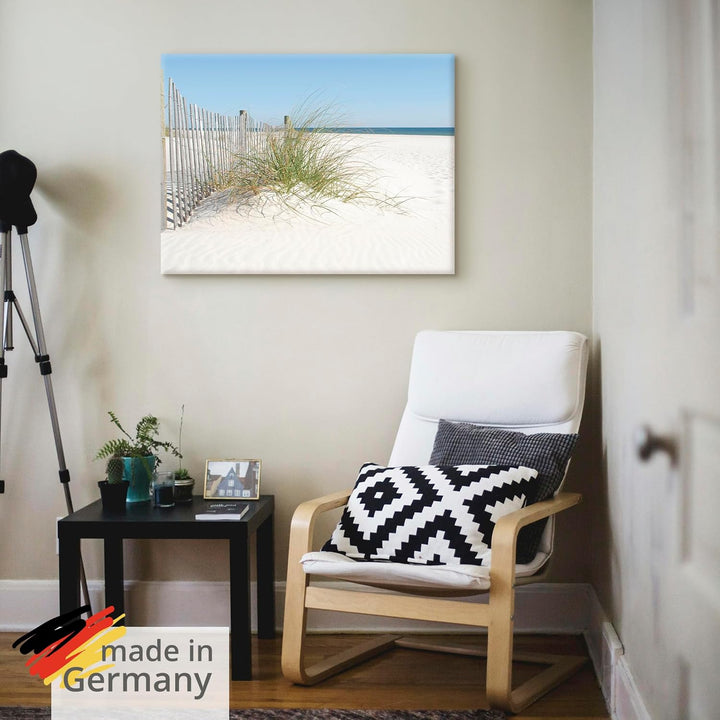 ARTland Leinwandbilder Wandbild Bild auf Leinwand 60x45 cm Landschaften Strand T5MA Düne und Gräser