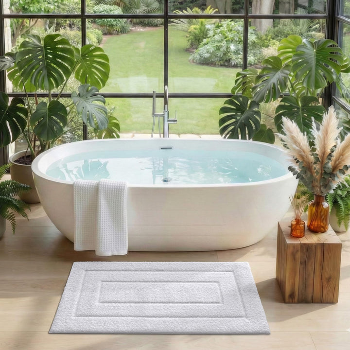 DEXI Badteppich rutschfeste,weicher Badezimmerteppich Wasserabsorbierend Badematte maschinenwaschbar