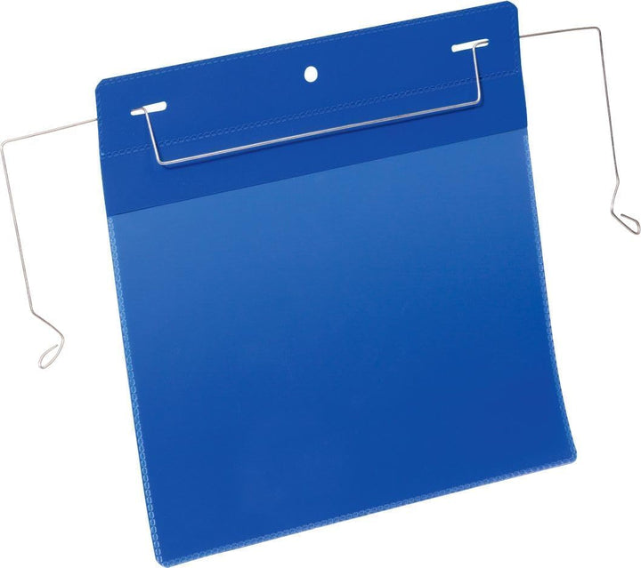 Durable Drahtbügeltasche (A5 quer) Packung à  50 Stück blau, 175207 A5 Querformat, A5 Querformat