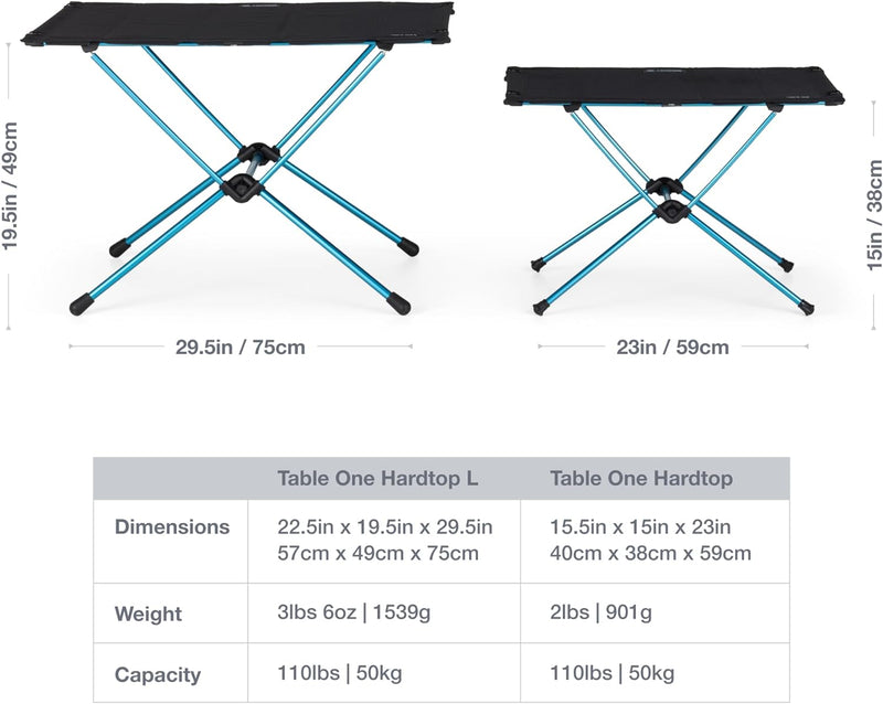 Helinox Table One Hardtop | Die zusätzliche Stabilität Einer harten Oberfläche Macht diesen ausgespr