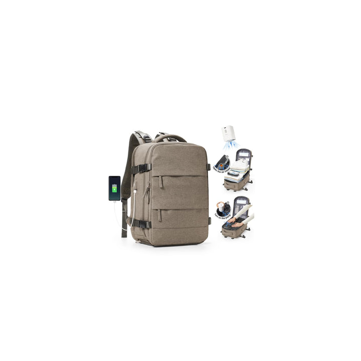 SZLX Grosser Reiserucksack Damen,Vakuum Rucksack mit Pumpe Ryanair Handgepäck 40x30x20 Herren, Wizza
