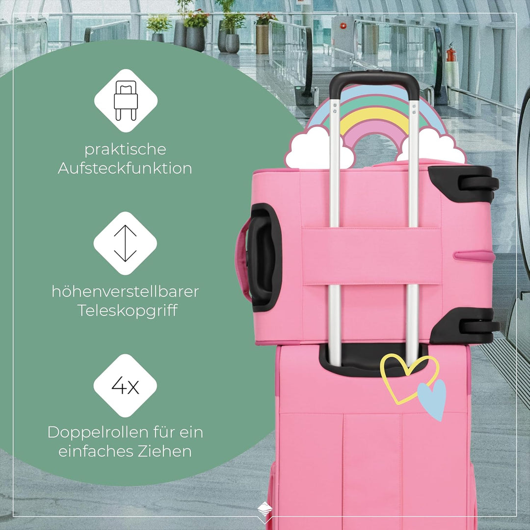 Travelite Kinderkoffer mit 4 Rollen für Mini-Weltentdecker, Handgepäck Kindertrolley MINIMOVER aus r