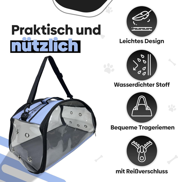 EVE Textile Hunde Tragetasche | Katzen Tragetasche | Hundetasche | Katzentasche | Hunde Umhängetasch