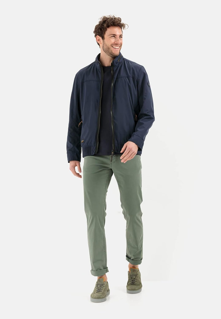 camel active Herren Leichter Blouson aus recyceltem Polyester 27 Dunkelblau, 27 Dunkelblau