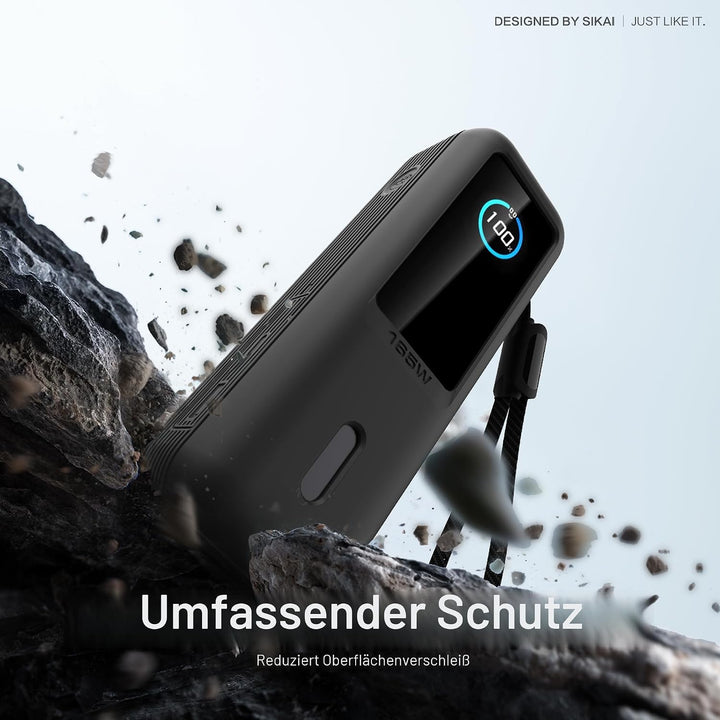 Silikonhülle für Anker Laptop Powerbank 165W(25000mAh) mit 1/4 Zoll Mutterloch,TF/SIM Karte,Kartenst