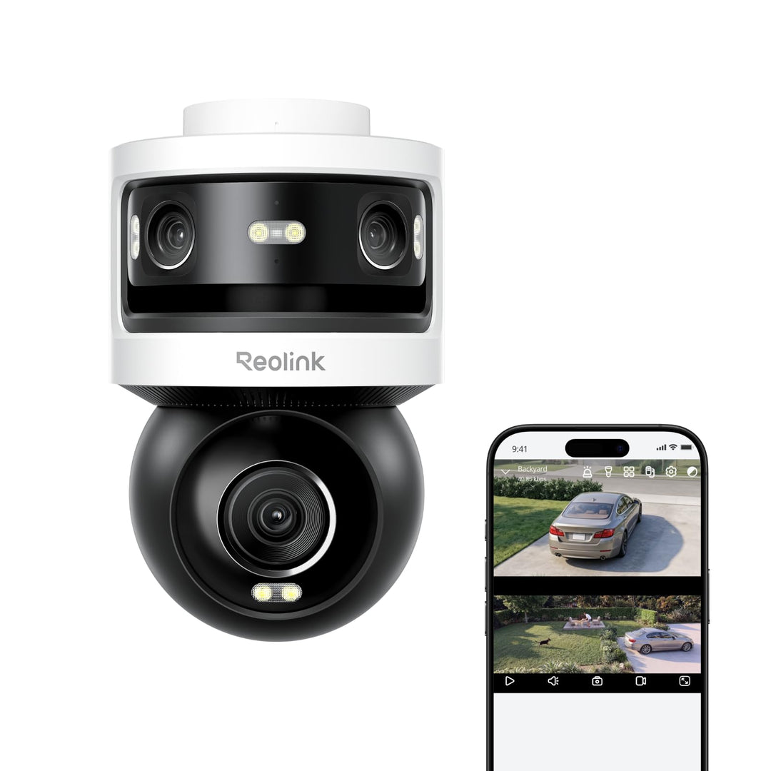 Reolink Dreifachobjektiv PoE Sicherheitskamera für den Aussenbereich, 10MP 180° Panorama & 4K PT mit