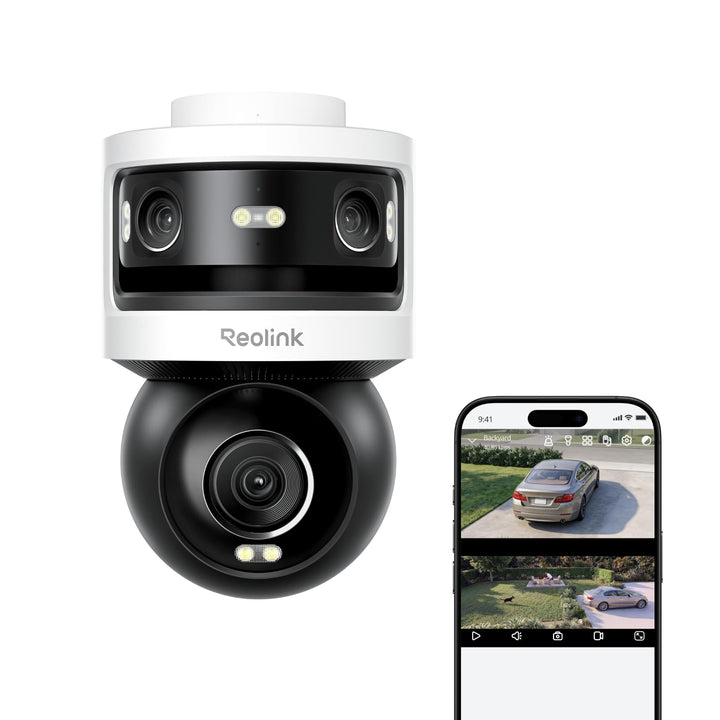 Reolink Dreifachobjektiv PoE Sicherheitskamera für den Aussenbereich, 10MP 180° Panorama & 4K PT mit