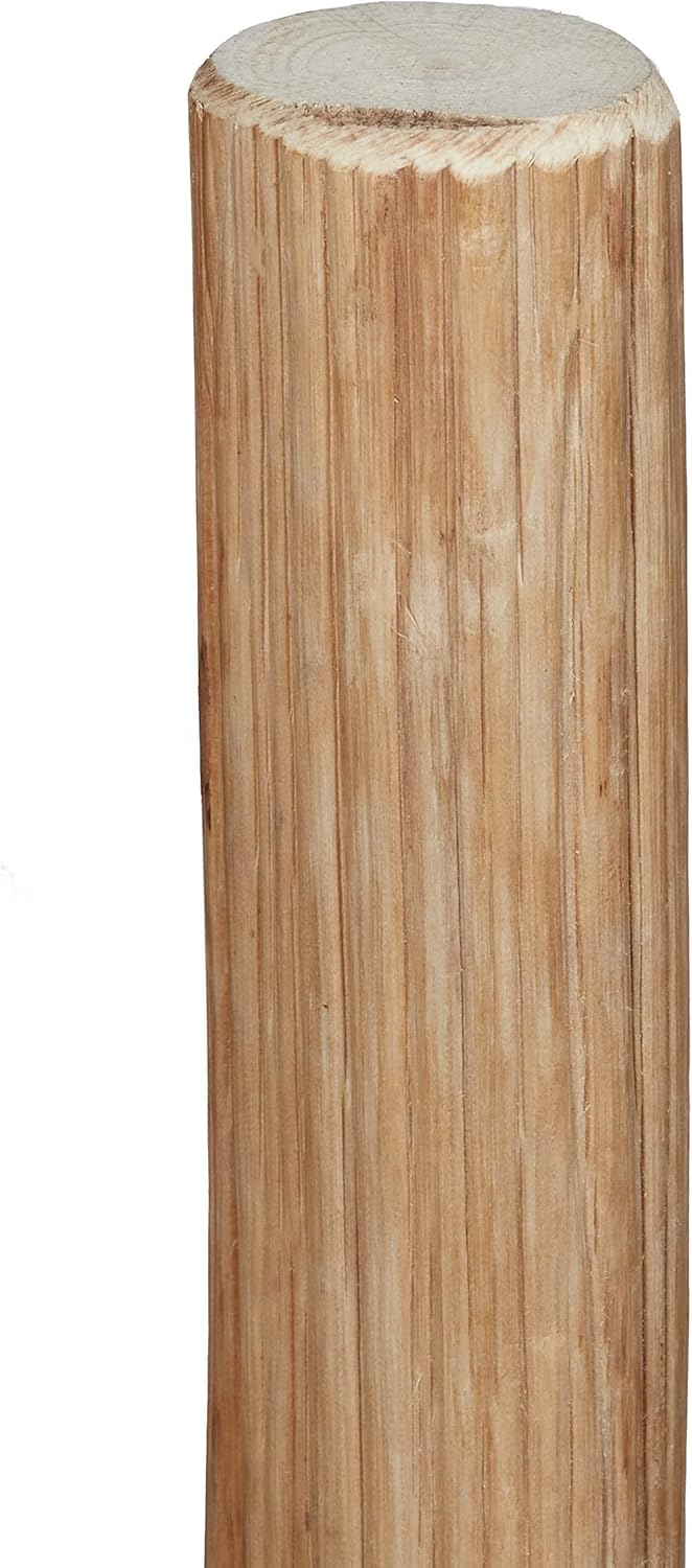 Relaxdays Dekoleiter, 116 cm hoch, Holzleiter Garten, 4 Sprossen, Kastanie, Handarbeit, Handtuch- &