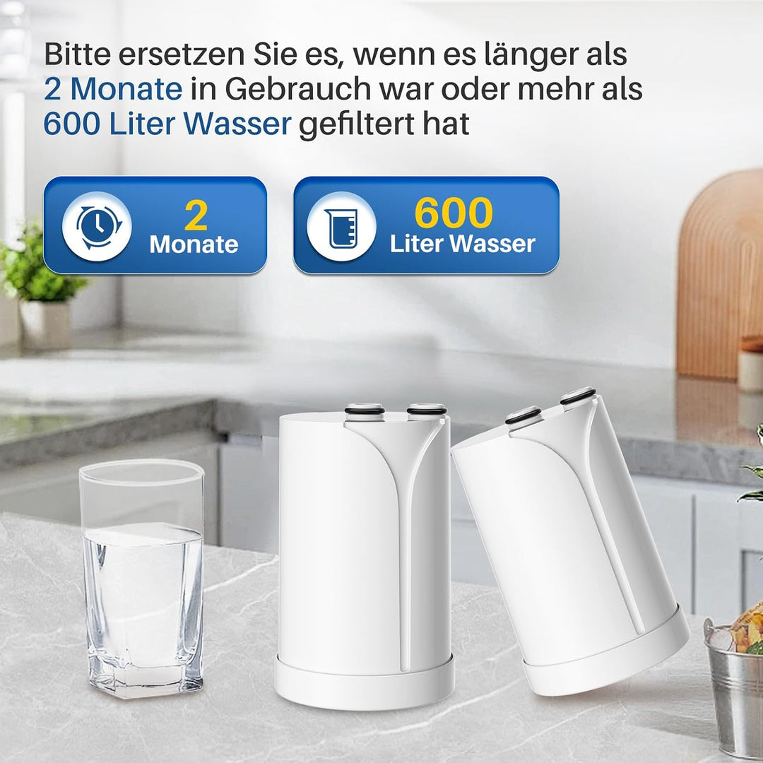GOLDEN ICEPURE Brita On Tap Pro V-MF für brita wasserfilter wasserfilter für den wasserhahn (600l),