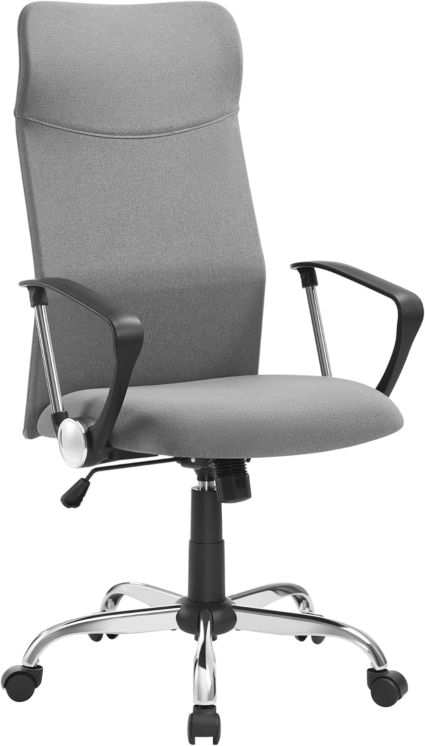 SONGMICS Bürostuhl, ergonomischer Schreibtischstuhl, Drehstuhl, gepolsterter Sitz, Stoffbezug, höhen